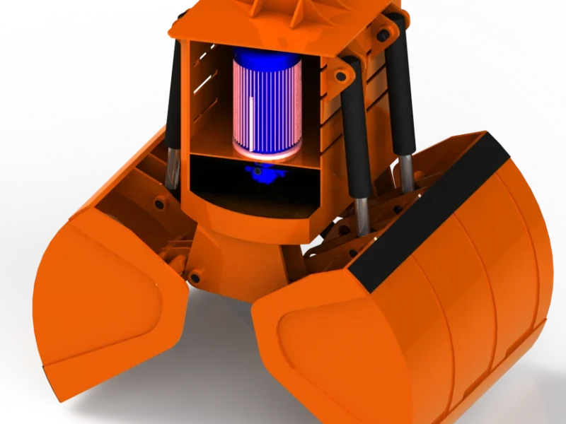 Electric Hydraulic Clamshell Grabs – Built for Coal, Grain, and Scrap Handling