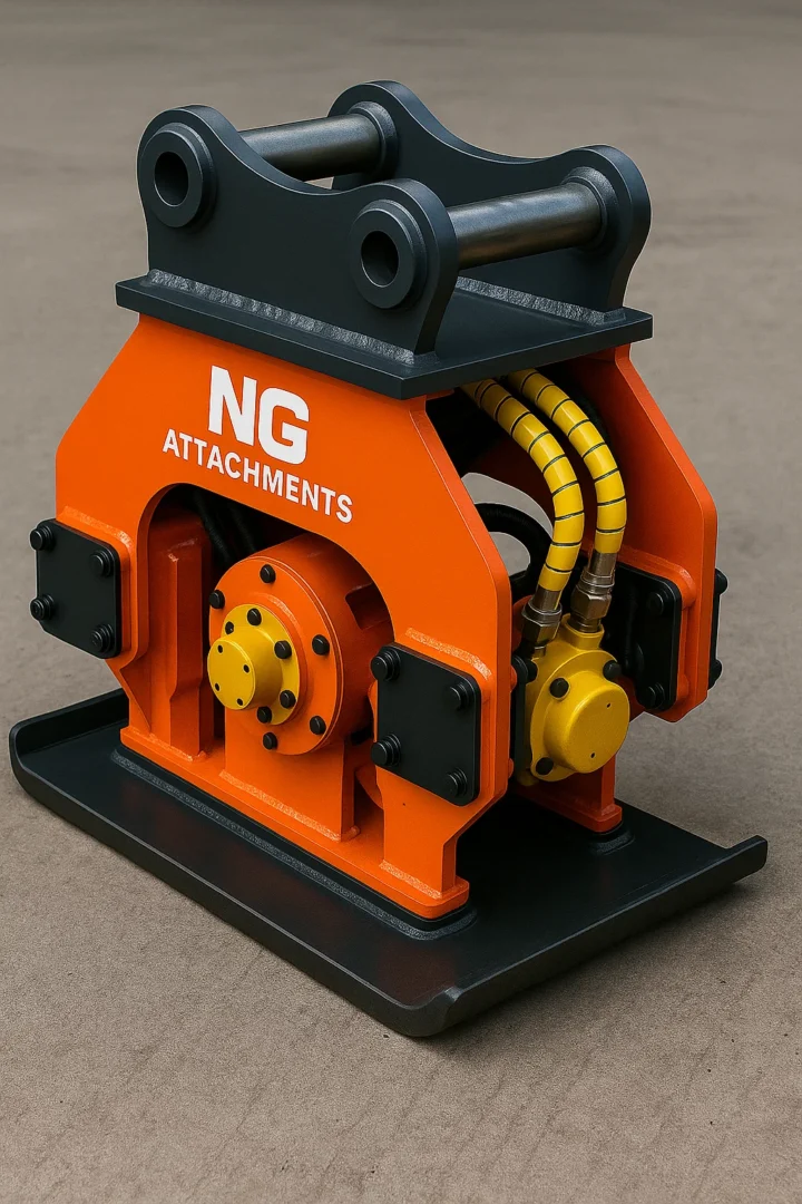 Placă compactoare hidraulică pentru excavator